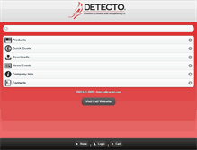 Tablet Screenshot of detecto.com